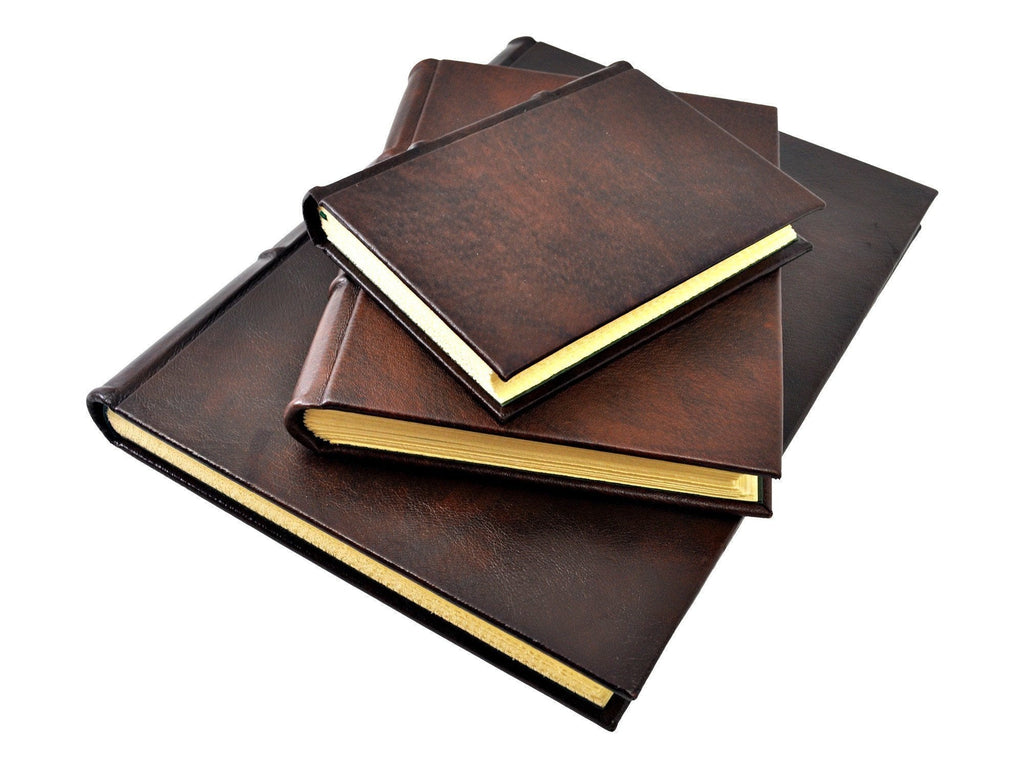 Handmade Italian Distressed Leather Journal - Deckled Pages