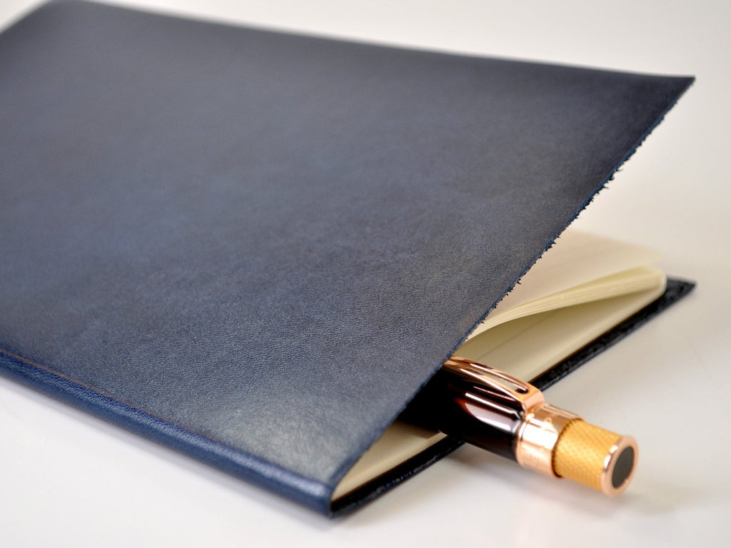 Manhattan Navy Blue Leather Journal